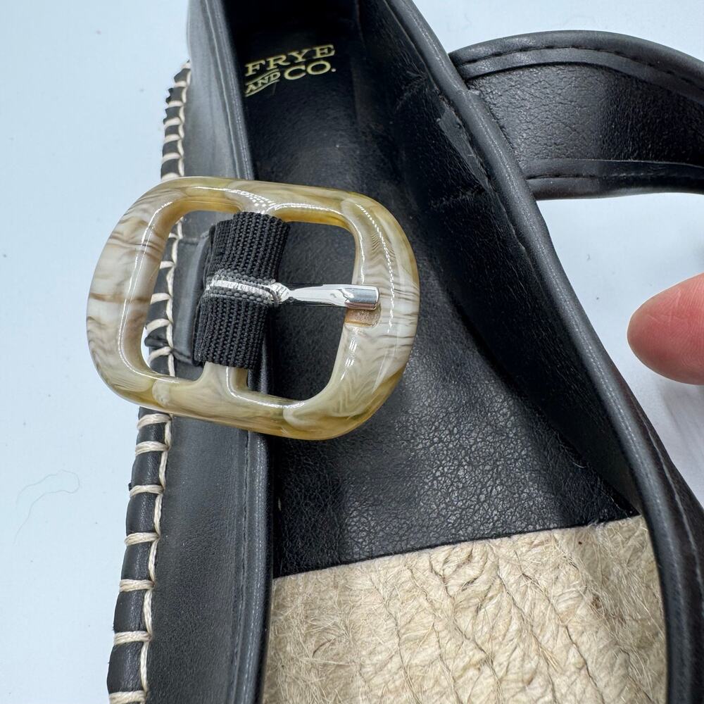Frye and Co. Jatani women's size 9 Black, Mary Jane Espadrille - Picture 9 of 11